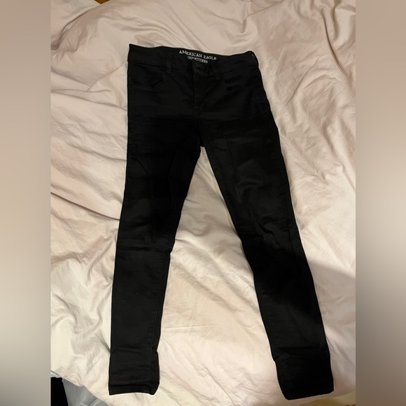 American Eagle black jean size 6 short - Picture 2 of 6